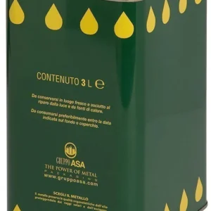 Lattina Per Olio Senza Tappo Cm. 12X15X20,5 H Lt. 3 Con Doppio Foro 12.00 Pz