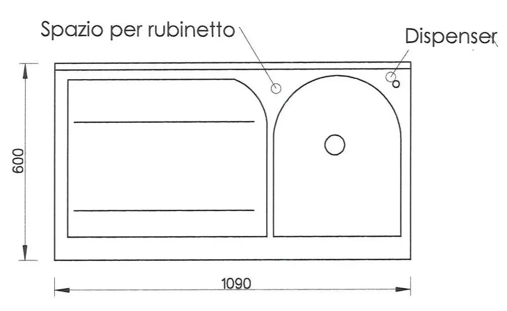 Lavatoio e Coprilavatrice 109x60x89cm Asse Termoplastico Montegrappa Edilla Bianco Destro con Cesto