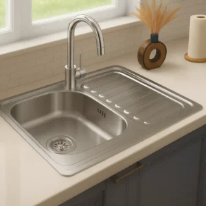 Lavello acciaio inox 66x42x16 cm