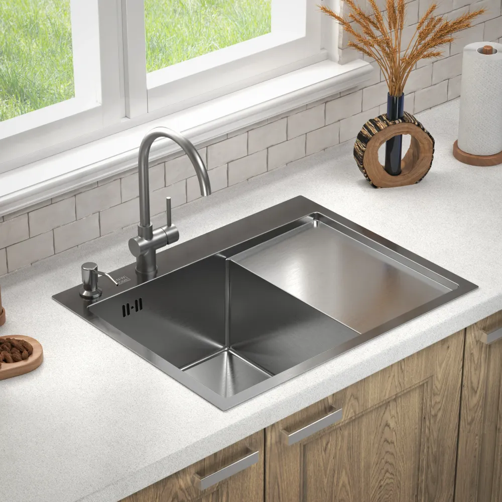 Lavello Acciaio Inox con Gocciolatoio 6350L