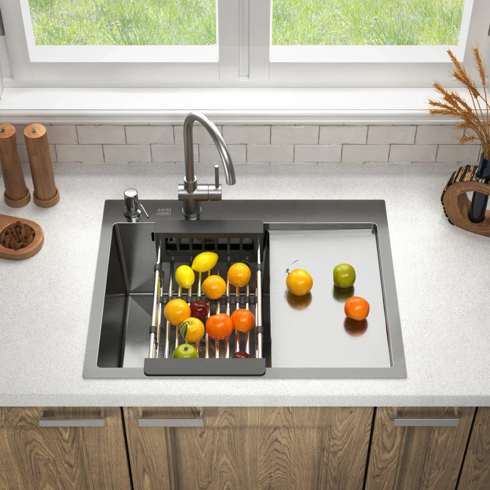 Lavello Acciaio Inox con Gocciolatoio 6350L