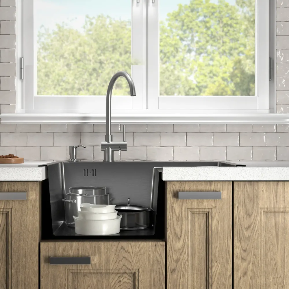 Lavello Acciaio Inox con Gocciolatoio 6350L
