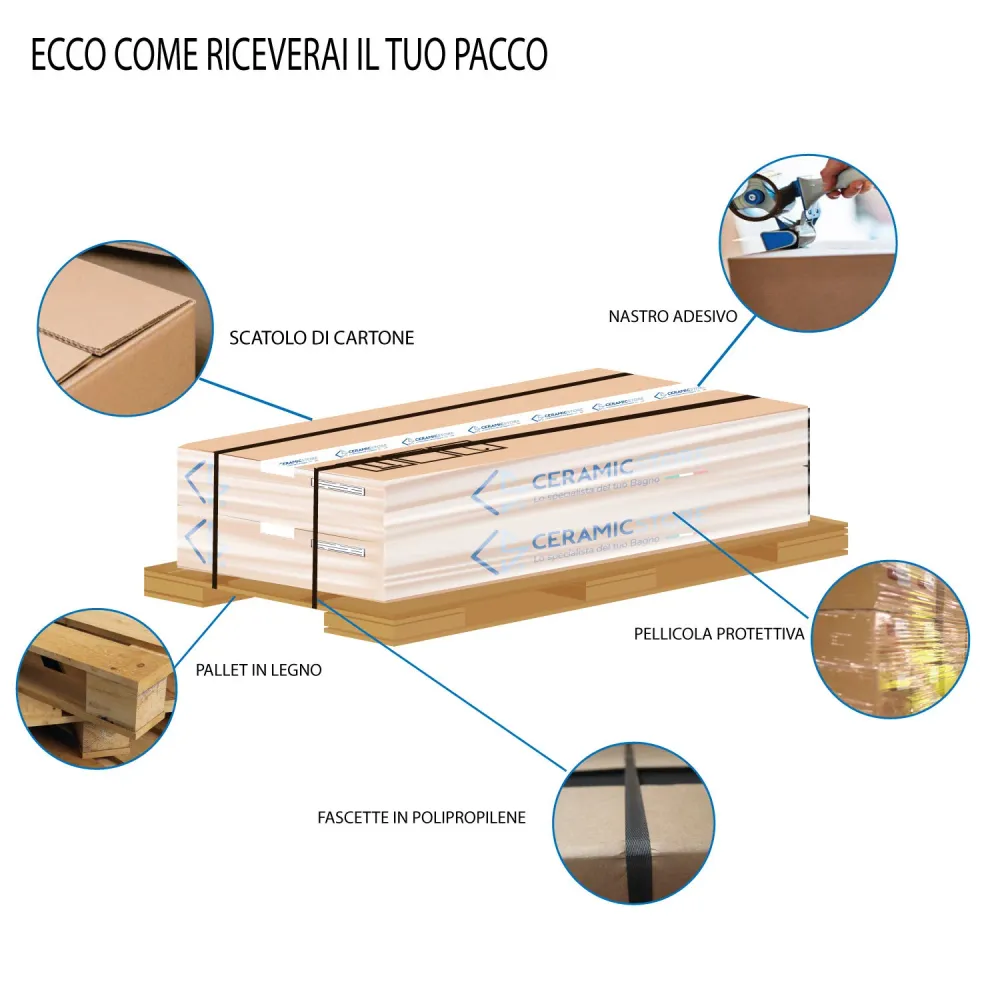 Lavello cucina 80x45 Ceramica Bianca con una vasca e gocciolatoio reversibile