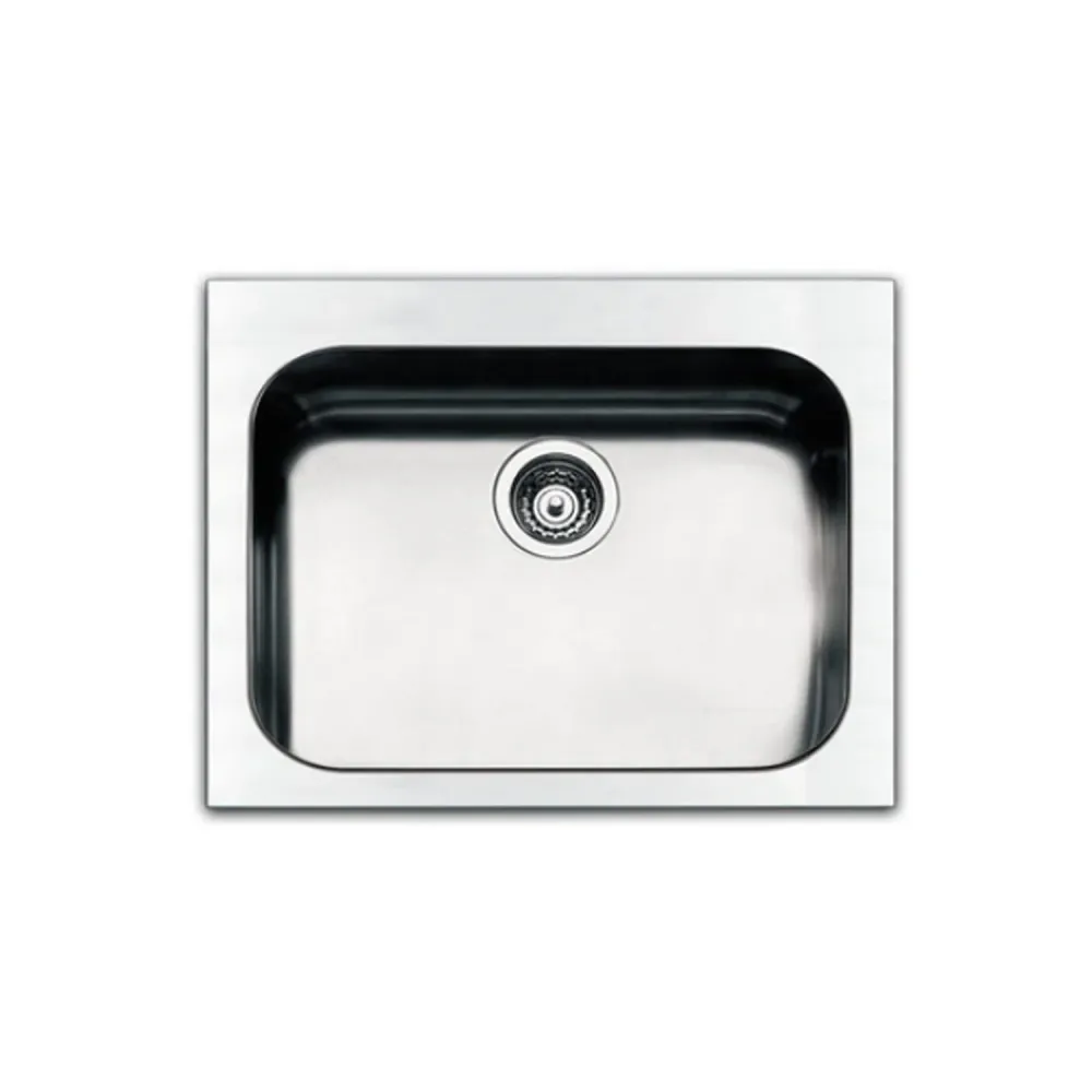 Lavello da cucina acciaio inox 1 vasca 57x51 cm