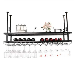 LCSD Rack di Vino Cremagliera del Vino Cremagliera del Vino Appeso Cremagliera del Vino Testa Giù Cremagliera del Vino Arm...