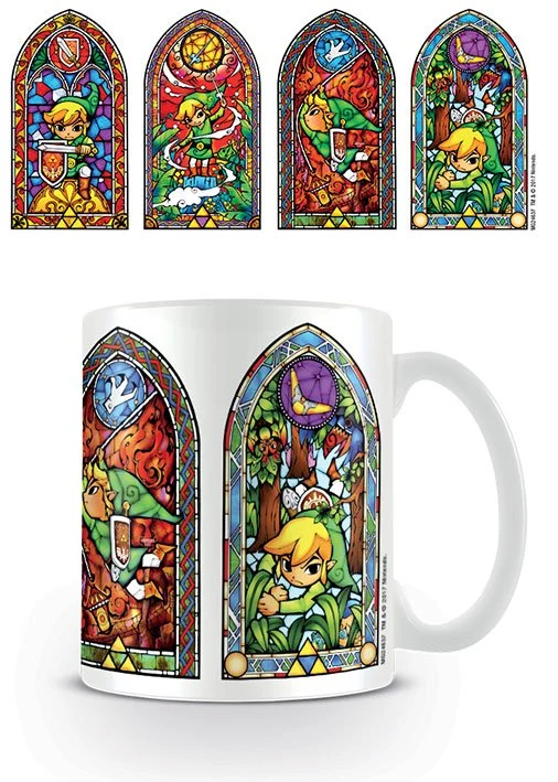 Legend Zelda Mug Stained Glass - tazza mosaico Link
