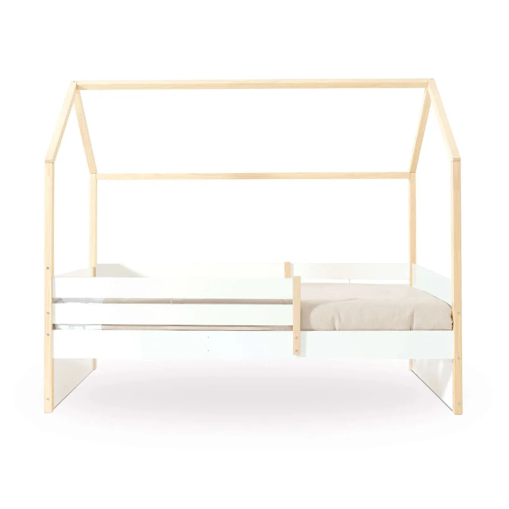 Letto-cassetta Montessori 90x200 cm legno/bianco · Sogni XL NB2000