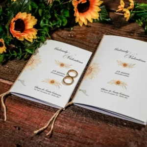 Libretto cerimonia - linea Sunflower