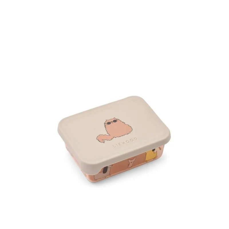 Liewood Ako Tritan Snackbox - Gatti e Cani/Sandy