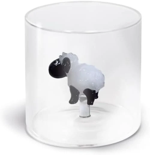 WD Lifestyle - Bicchiere Vetro Borosilicato Pecora