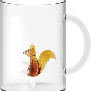 WD Lifestyle - Tazza Vetro Borosilicato Scoiattolo 420ml