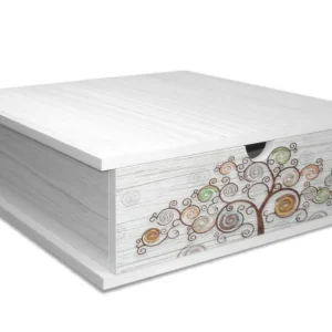Linea tree white organizer 33x33x11cm bianco