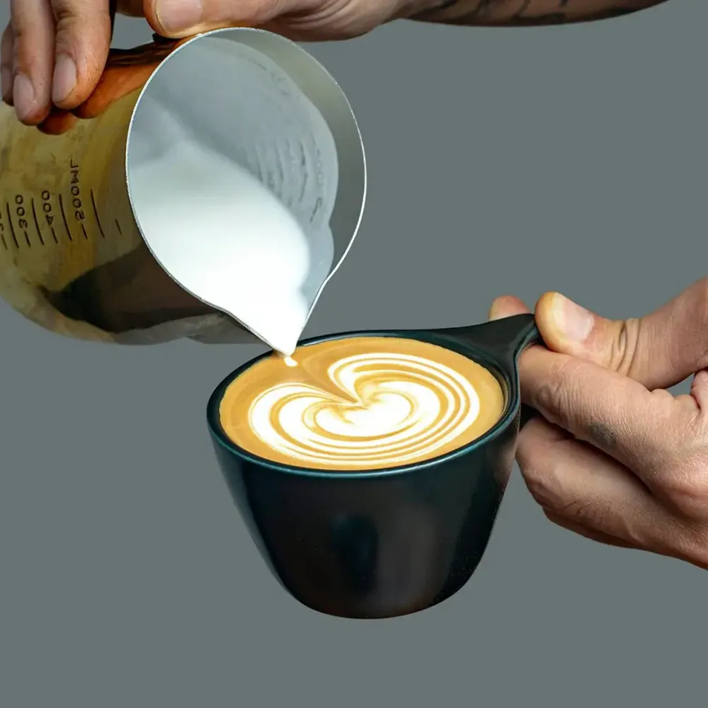 Lino Liten Tazza Cappuccino 150ml con piattino - Nero