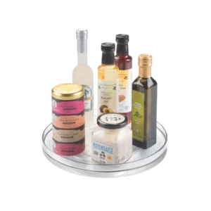 Linus - Piastra ruotata Lazy Susan Clear - 27 cm x 4 cm
