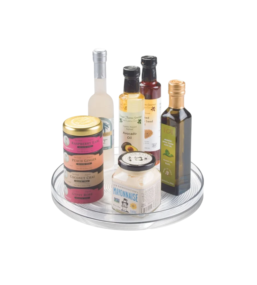 Linus - Piastra ruotata Lazy Susan Clear - 27 cm x 4 cm