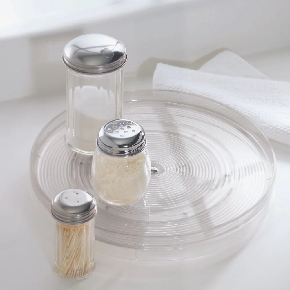 Linus - Piastra ruotata Lazy Susan Clear - 27 cm x 4 cm