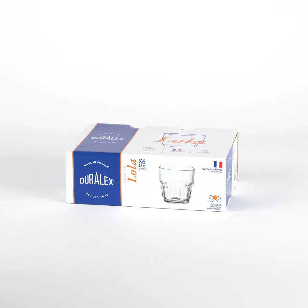 Lola - Bicchiere trasparente 16 cl (set da 6)