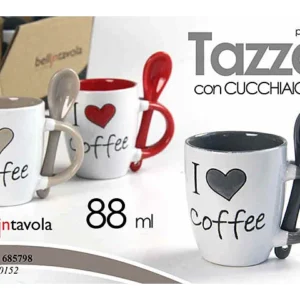 I love tazzina c/cucchiaino 685798