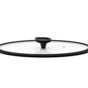 Luchetti-Coperchio vetro temperato ovale 26×38 cm