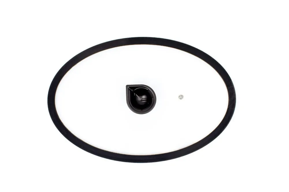 Luchetti-Coperchio vetro temperato ovale 26×38 cm