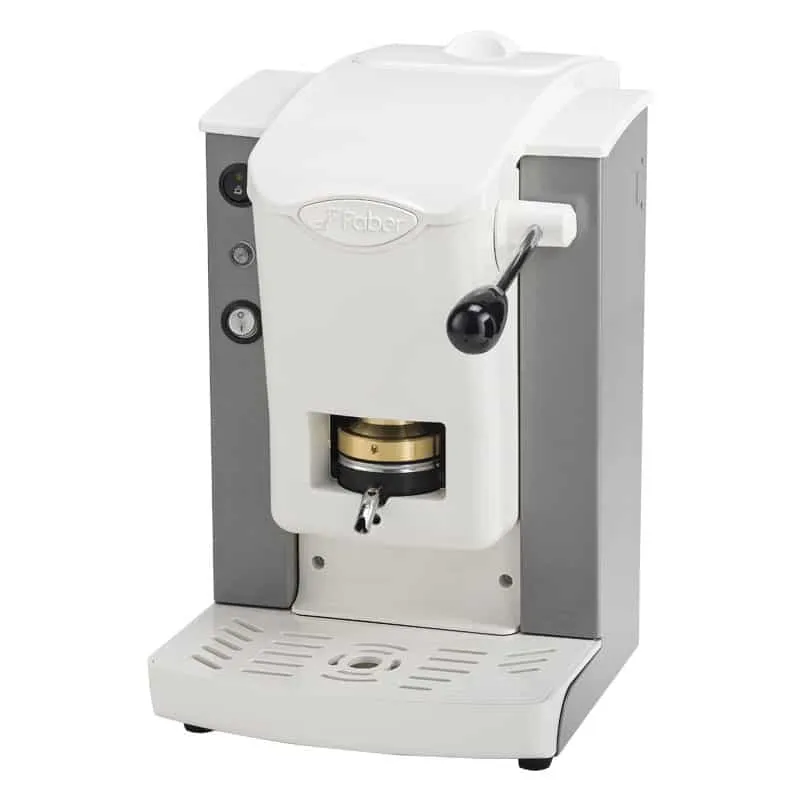 Macchina da Caffè Faber Slot Plast Ottone Cialda E.s.e Bianca / Grigia