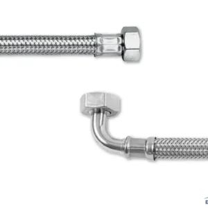 macchina caffe' Tubo carico acqua trecciato inox 1500 mm epdm curvo 3/8 FF