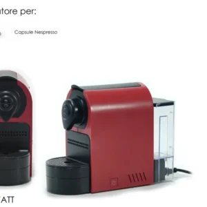 Macchina per il caffe' 1400w colore rossa