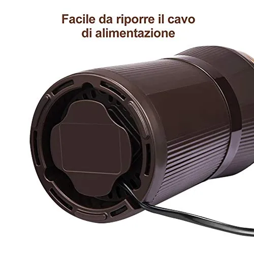 Macinacaffè Elettrico con Lama 200W lame acciaio inossidabile Macina...