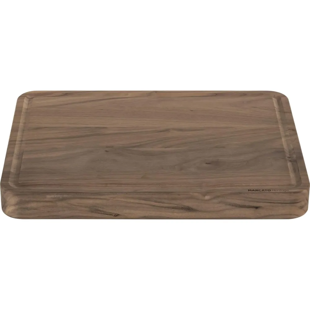 MARCATO | Collezione Heritage "Il Tagliere" Noce Canaletto Massello | Tagliere da Cucina Professionale 40x30x5 cm