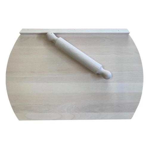 Mattarello Caper 331/MAT con asse faggio Finger Joint 58x32 cm Natural