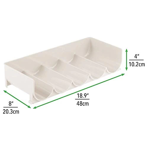 mDesign Set da 2 scaffali per bottiglie di vino impilabili – Portabottiglie plastica per 10 bottiglie – Organizer plastica...