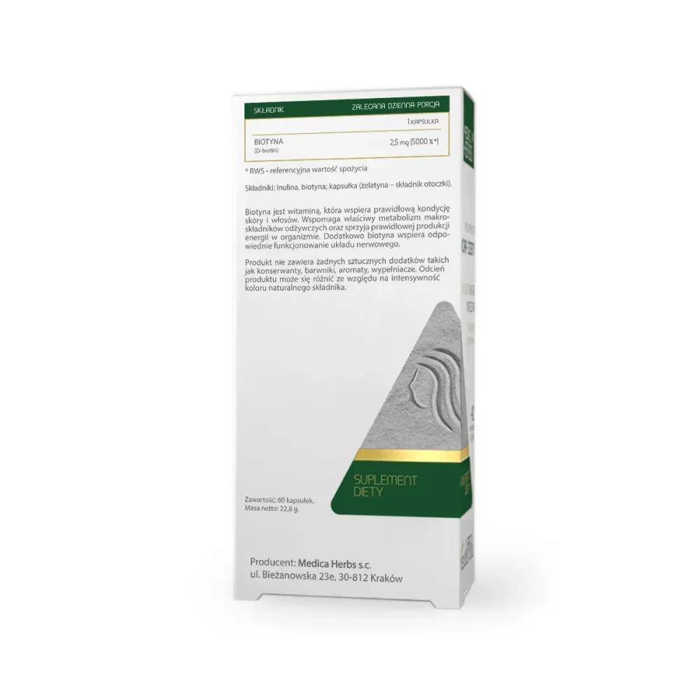MEDICA HERBS Biotina 2,5mg, 60 capsule.