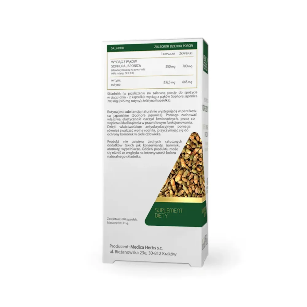 MEDICA HERBS Rutin 350mg, 60 capsule.