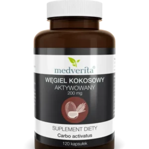Medverita Carbone attivo di noce di cocco 200 mg 120 capsule