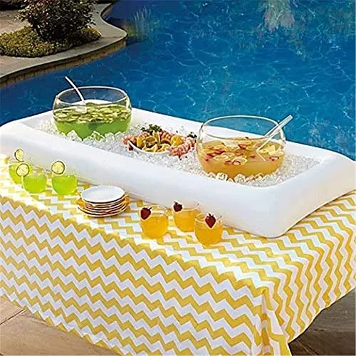 Gonfiabile Che Serve Bar. Buffet Servire & Salad Bar Secchielli per il Ghiaccio Refrigerante di Cibo. Partito Refrigerante...