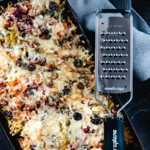Microplane Serie Gourmet Extra Coarse Black Grattugia lama ultra spessa acciaio inox 45008