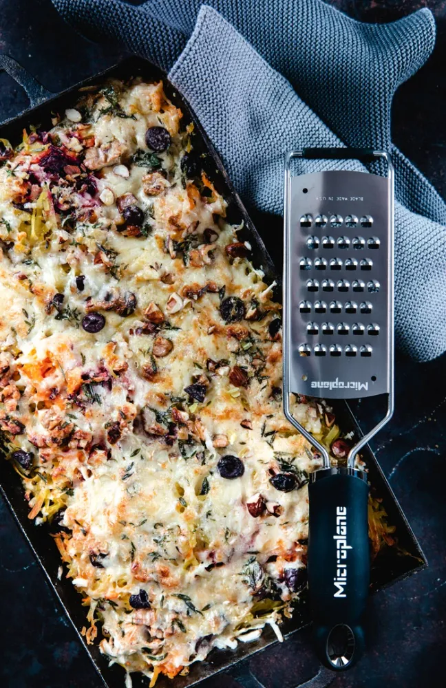 Microplane Serie Gourmet Extra Coarse Black Grattugia lama ultra spessa acciaio inox 45008