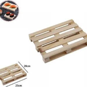 Mini Pallet Di Legno Bancale Vassoio Piatto Buffet Finger Food 25 X 20 Cm 74034a