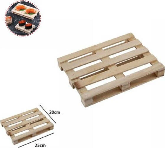 Mini Pallet Di Legno Bancale Vassoio Piatto Buffet Finger Food 25 X 20 Cm 74034a