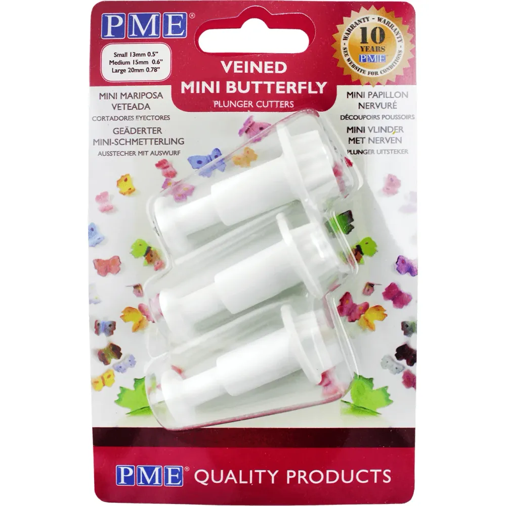 3 Mini Tagliabiscotti Farfalle