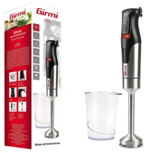 Mixer ad immersione potenza 800w con fusto acciaio inox da 19cm e impugnatura ergonomica nera, smontabile per un lavaggio...