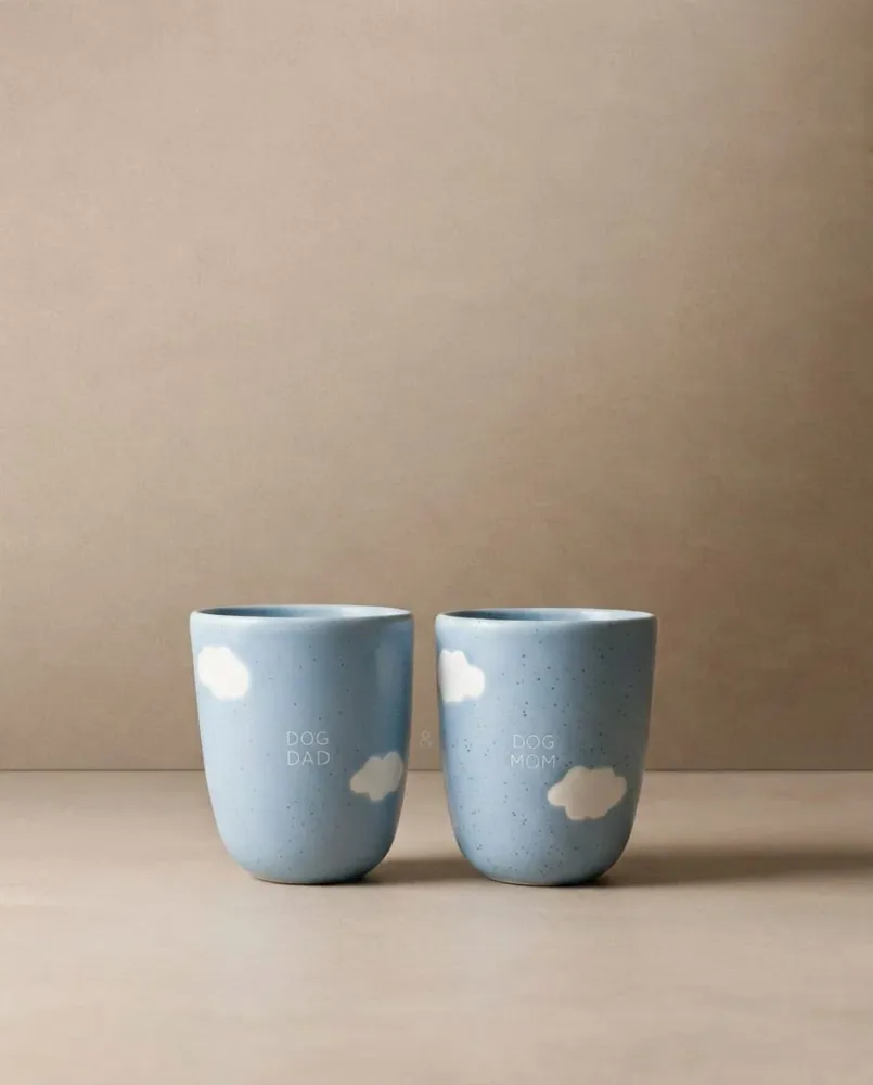 Cloud tazza media 220 ml cane mamma e papà bianco set da 2 pezzi MT