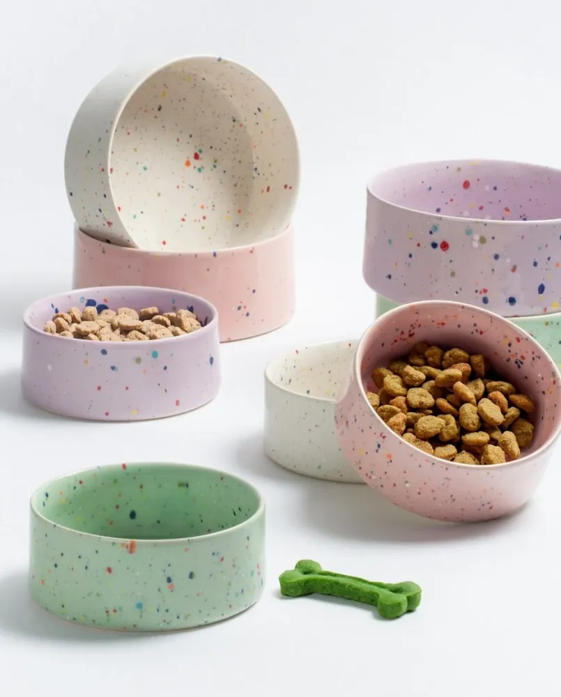 New Party Ciotola per animali domestici 16,5 cm Set 2 Bianco MT