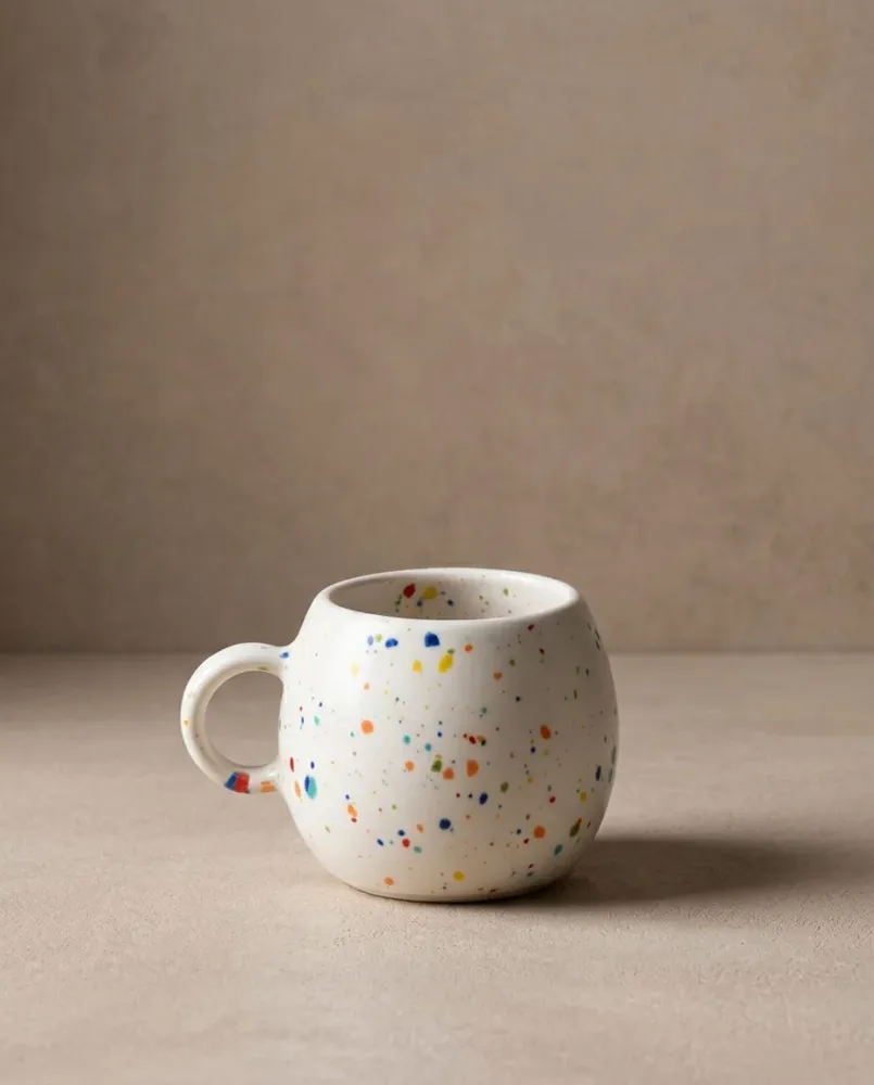 New Party Tazza sfera da 90 ml Bianca MT