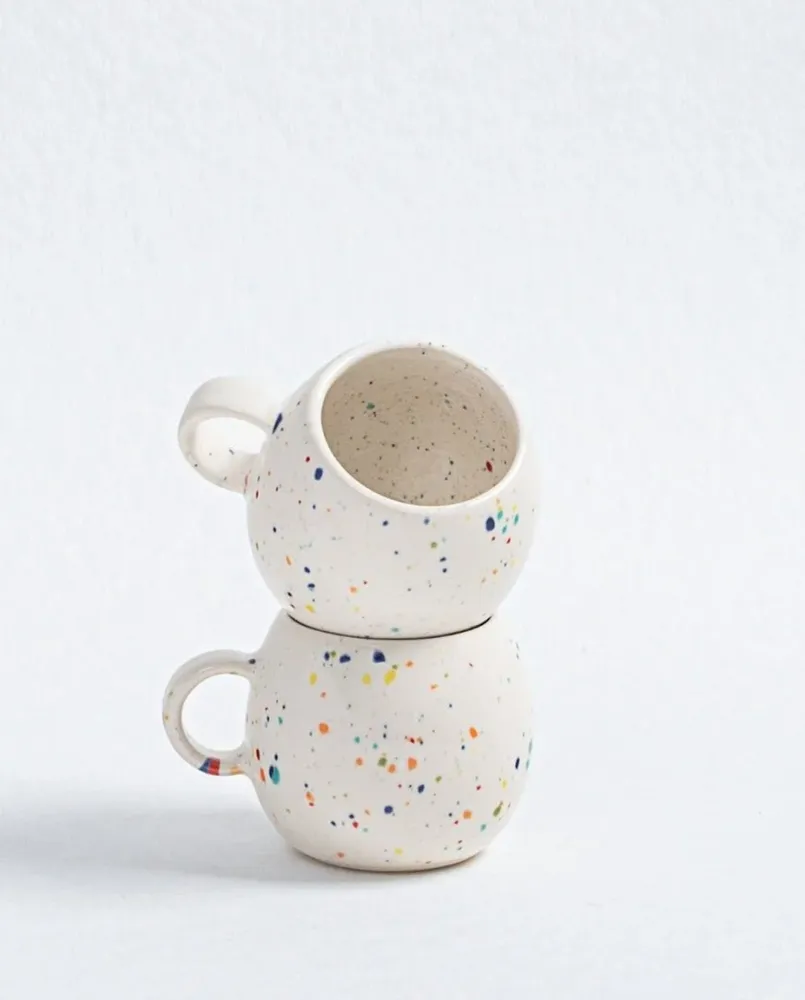 New Party Tazza sfera da 90 ml Bianca MT