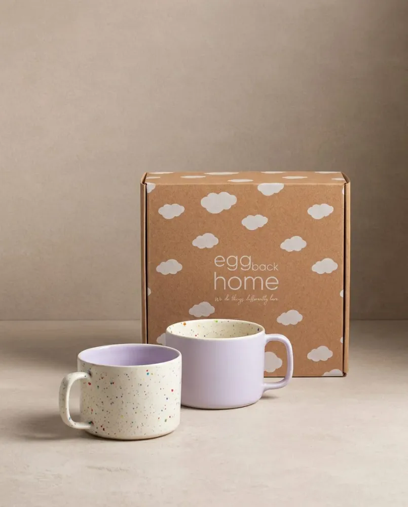 Set Duo Tazze Stoneware Breeze Party /Out 450ml Lilla MT