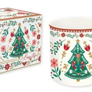 Mug da 300 ml porcellana confezione regalo CHRISTMAS FOLK