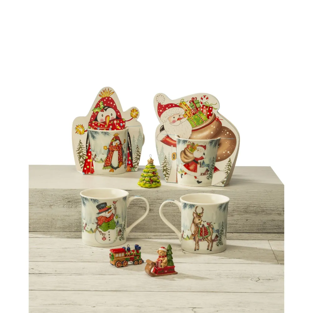 NOEL Lamart - Mug Renna Tazza 9 cm Natale Decorazione Natalizia