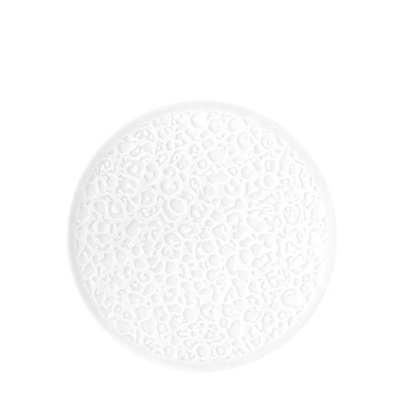 Nori Rilievo Piatto Piano Cm.16,5 Bianco