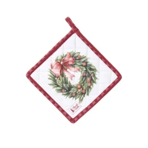 Nuvole di Stoffa Presina da cucina "Storia di Natale" 18x18 cm 2 varianti(1 unità)
